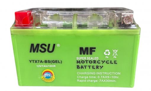 АКБ YTХ7A-BS (GEL) зеленый MSU 92x85x150