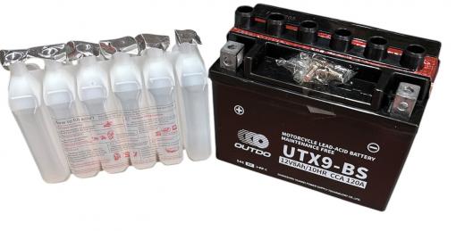 АКБ UTX9-BS OUTDO черный заливной 105x85x150