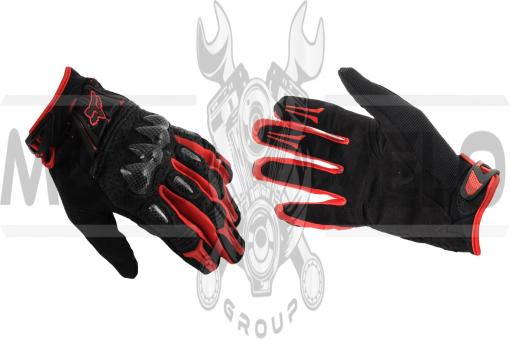 Перчатки FOX BOMBER (mod:FX-5, size:XL, черно-красные)
