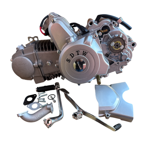 Двигатель DELTA , ALFA , ACTIVE - 125 (полуавтомат) алюминиевый цилиндр SILVER