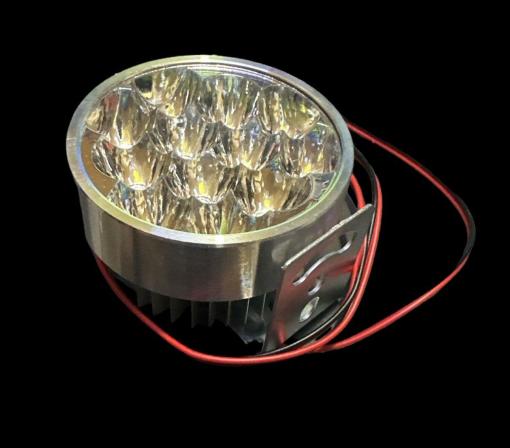 Фара LED L201-18W круглая D69мм FLOOD9-85V DC 1,5 12шт.6000К IP67 1800Lm