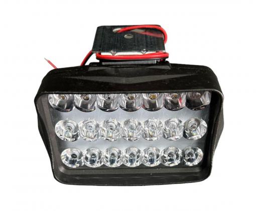 Фара LED L37-31,5W прямокутна 80*125*52мм FLOOD 12V DC 1,5W 21шт. 6000К IP67 3100 Lm