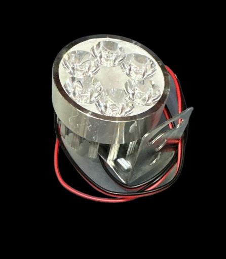 Фара LED L7-9W круглая D-54 FLOOD 9-85V DC 1,5W 6щт. 6000К IP67 900 LM
