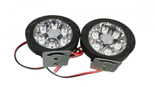 Фара LED L8-9W овальная 64*55*29мм FLOOD 12V DC 1,5W 6 шт. 6000К IP67 900Lm 2 шт.