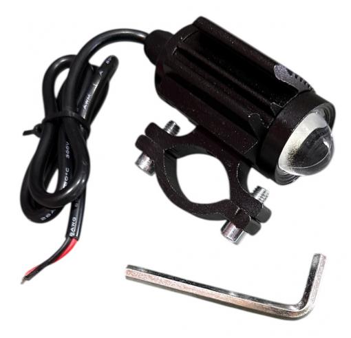 Фара LED L29 з радіатором 9-85V 11W 1400Lm ближній жовтий , дальний білій , стробоскоп, кріплення на трубу та площину L29