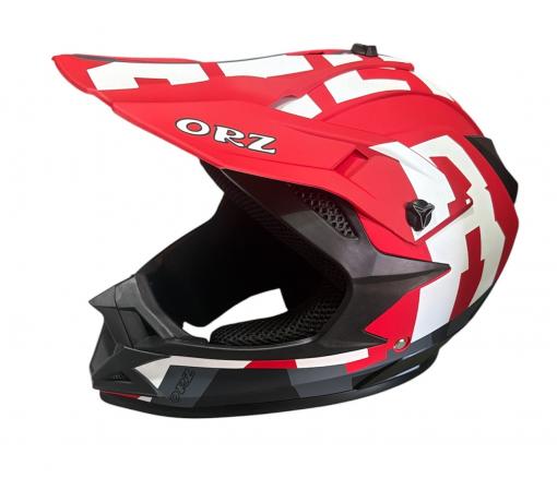 Шлем кросс ORZ - 218 Matte RED