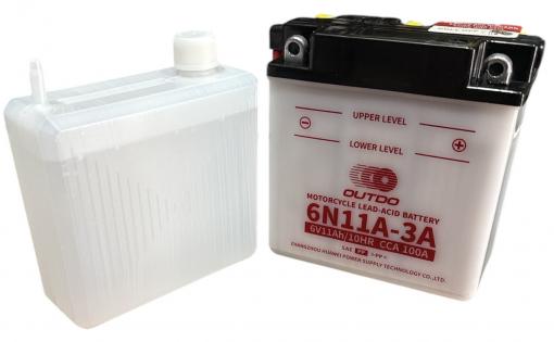 АКБ 6V11A-BS OUTDO JAWA-6V заливной 120*130*60
