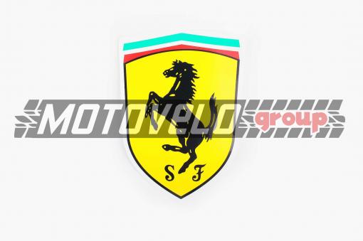 Наклейка логотип FERRARI (16x20см) (#0810)