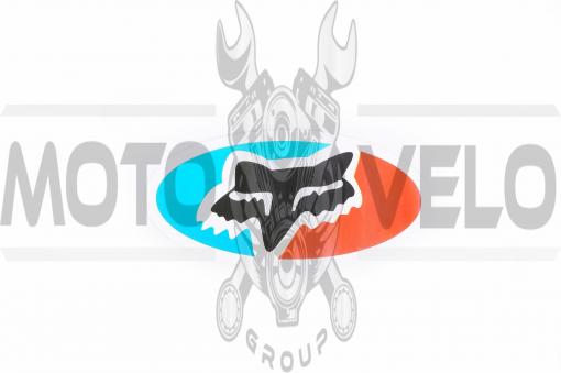 Наклейка логотип FOX (9x5см) (#4904)