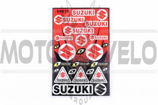 Наклейки (набор) спонсор SUZUKI (30х45см) (#5987C)