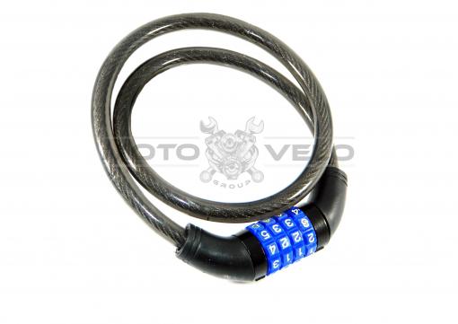 Замок велосипедный кодовый 12mm-850mm (mod:427)