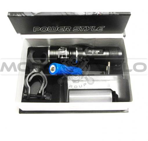 Фонарь кристаллический набор POLICE 200W (#MD), mod:BL-105