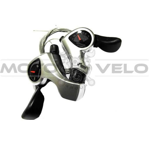 Переключатель скоростей (манетка) полуавтомат (L-3, R-7 скоростей) "SHIMANO SIS INDEX" SL-TX50 