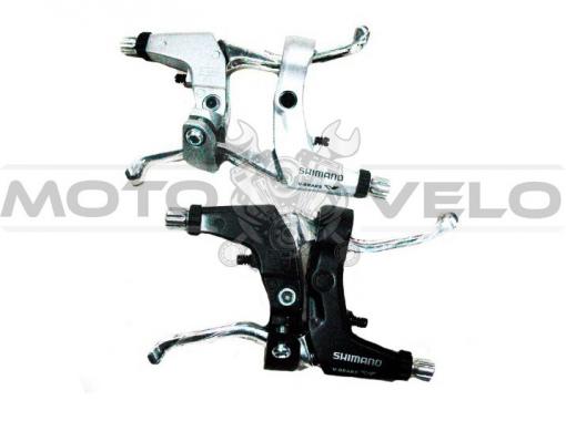 Ручки тормозные "Shimano",цвет:черный,серый