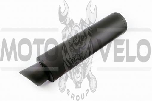 Глушитель (тюнинг) 420*110mm, креп. Ø78mm (гравитекс, черный, прямоток, без креплений, mod:67)
