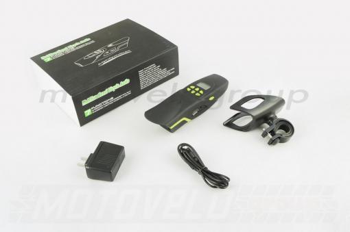 Аудиосистема велосипедная на руль (влагостойкая, фонарик, рация, МР3/USB/SD/Bluetooth/FM-радио) (mod:AV126-G) NEO