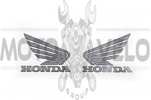 Наклейка логотип (mod:Honda 12x9см, 2шт) (#1855A)