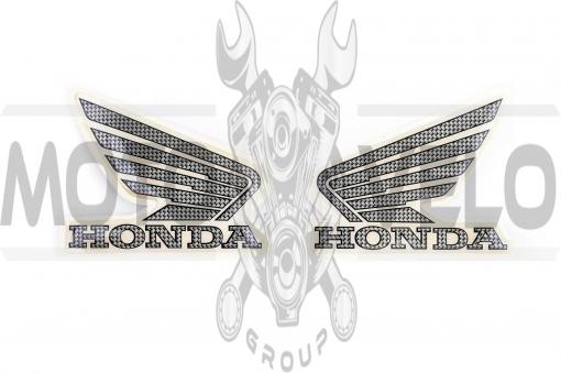 Наклейка логотип (mod:Honda 15x3см, 2шт, силикон) (#4928)