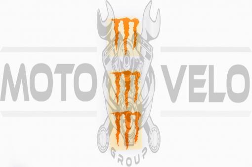 Наклейка логотип MONSTER ENERGY (5x6см, 3шт, оранжевая) (#HTC10103)
